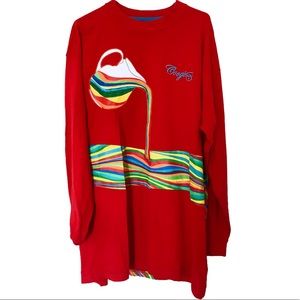 VINTAGE *RARE* COOGI Rainbow Pitcher Shirt